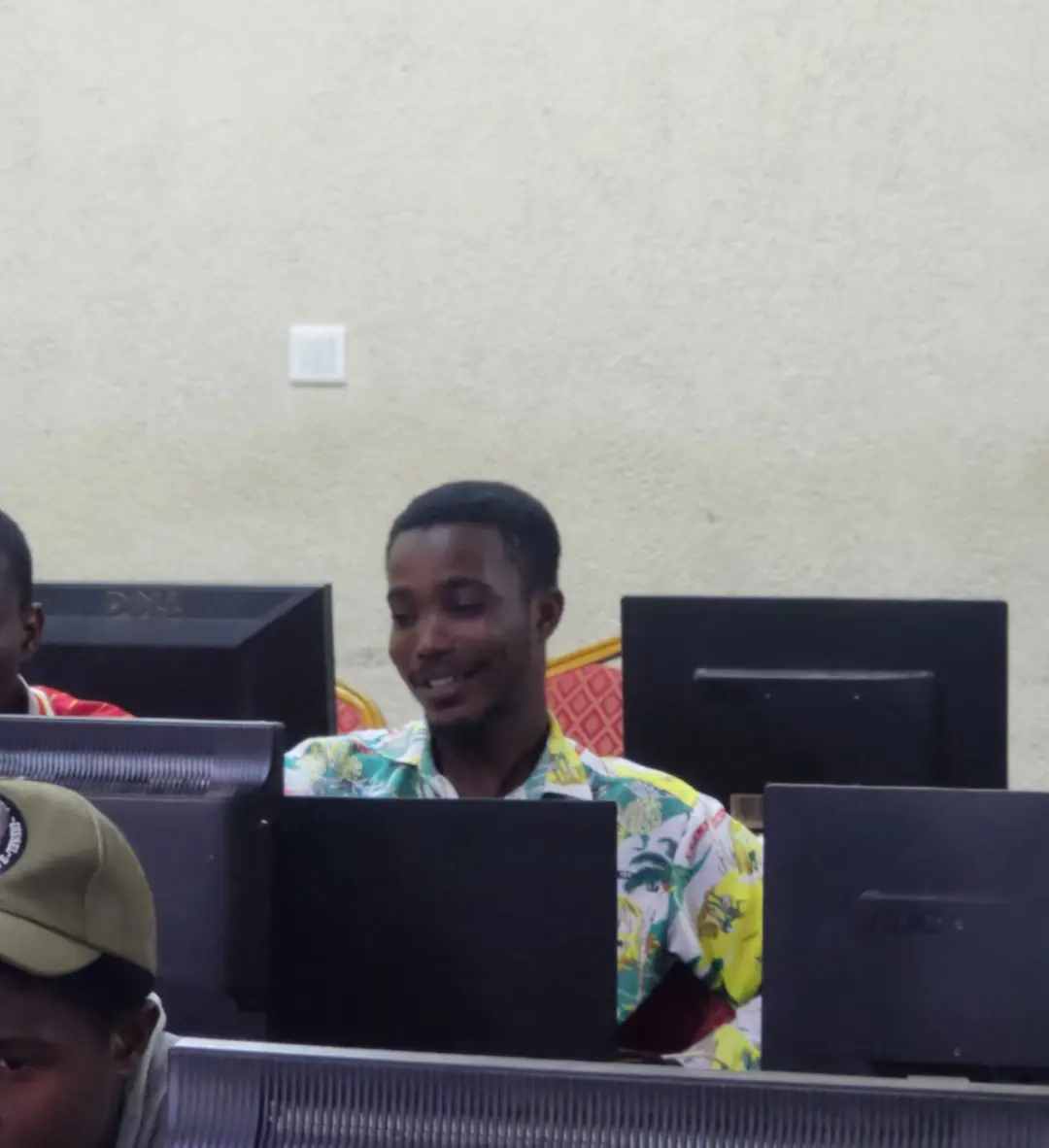 UMaT pre-hackathon 2026: a student at his workstation