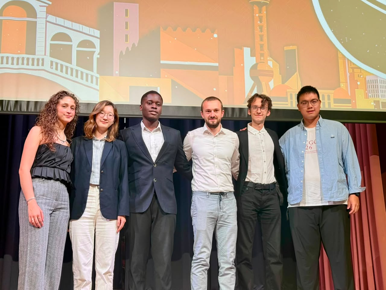 The DeepStem Hub team on stage at YICGG 2026
