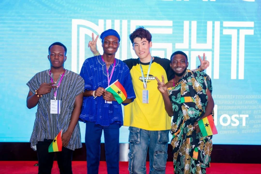 YICGG 2025: students in Ghanaian attire at Culture Night
