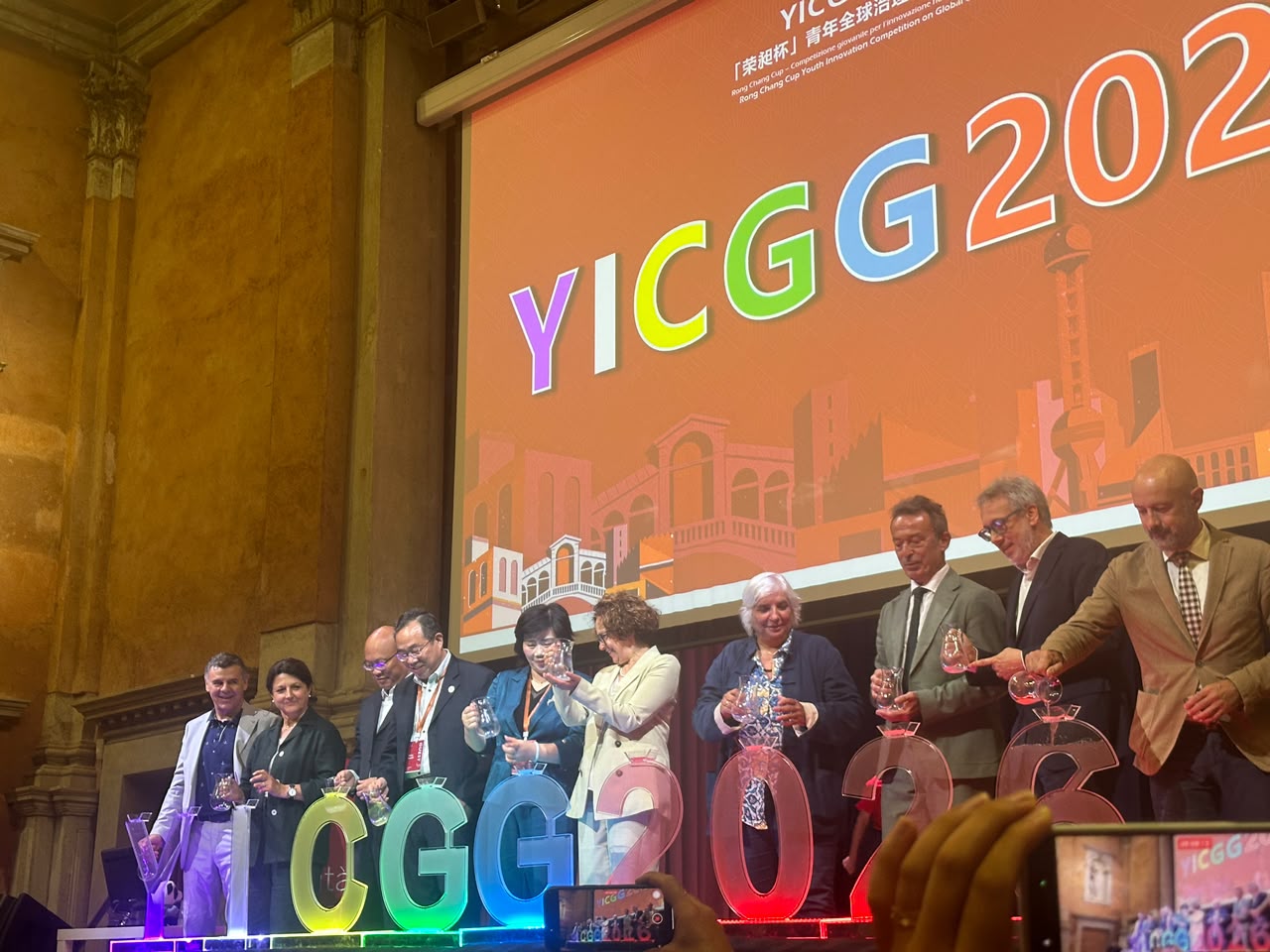 YICGG 2026: delegates on stage at the opening ceremony